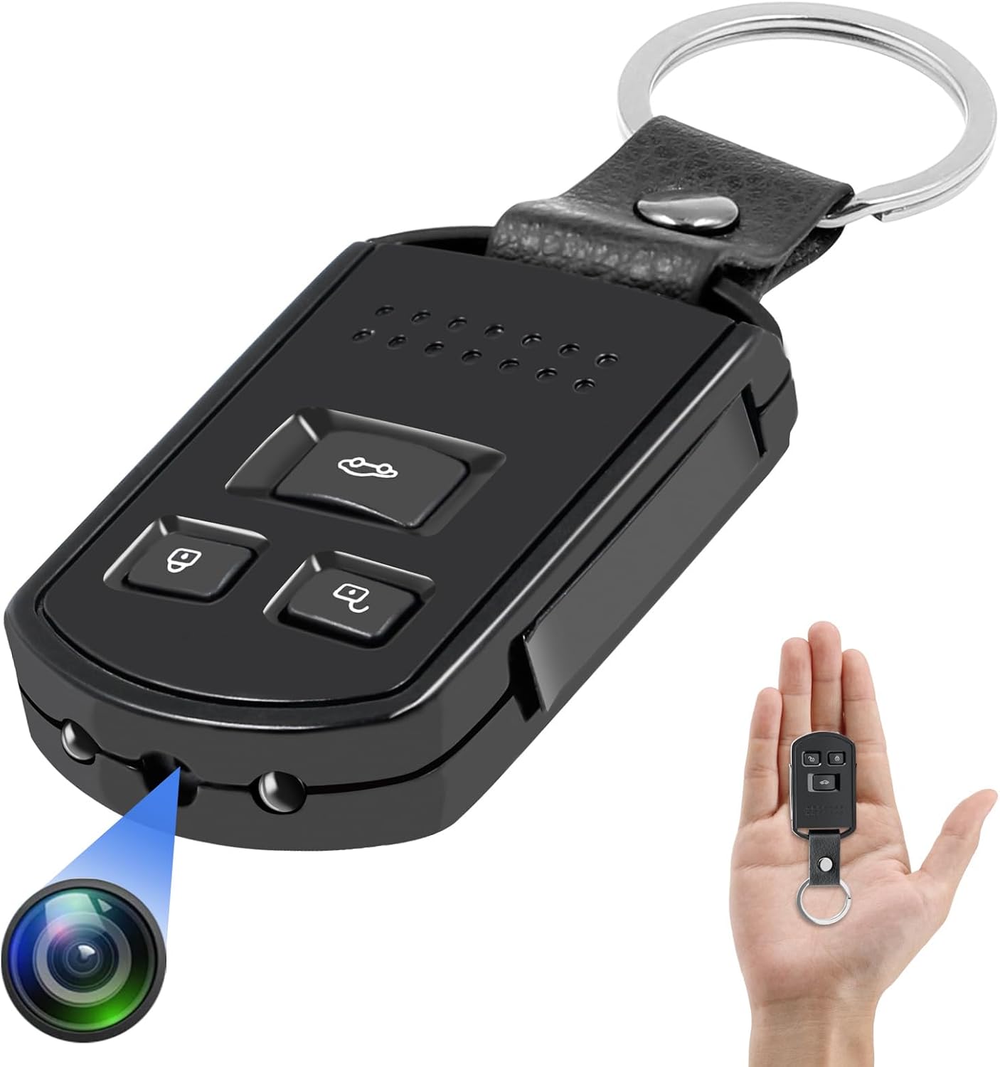 PONAOO小型カメラ 隠しカメラ キーレス型カメラ