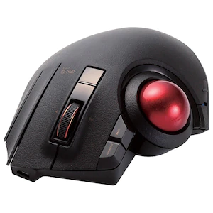 エレコム有線/ワイヤレス（2.4GHz）/Bluetooth対応 親指トラックボールマウス チルト機能 8ボタン（ブラック）M-XPT1MRBK